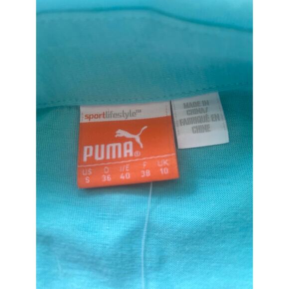 NWT PUMA Golf Tennis Blue Radiancy Hadley Sleeve Moisture Wicking Shirt S - Picture 10 of 12